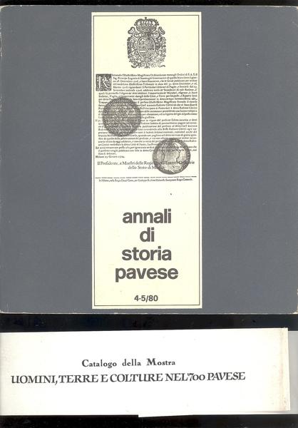 ANNALI DI STORIA PAVESE