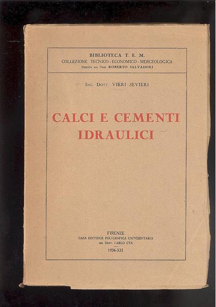 CALCI E CEMENTI IDRAULICI