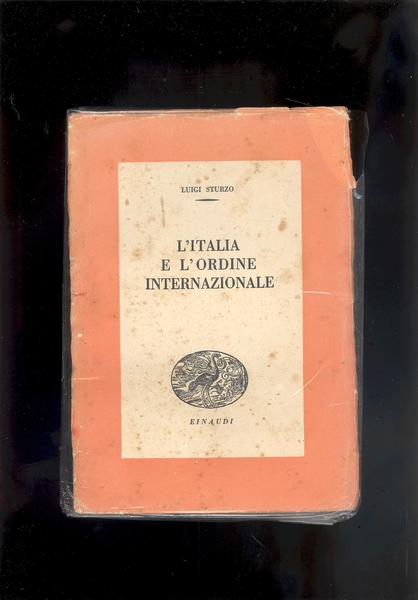 L'ITALIA E L'ORDINE INTERNAZIONALE