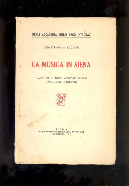 LA MUSICA IN SIENA