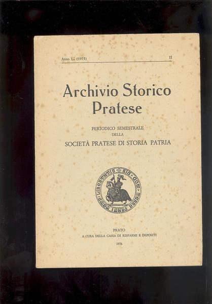 ARCHIVIO STORICO PRATESE