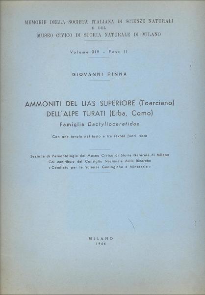 AMMONITI DEL LIAS SUPERIORE ( TOARCIANO ) DELL'ALPE TURATI ( …