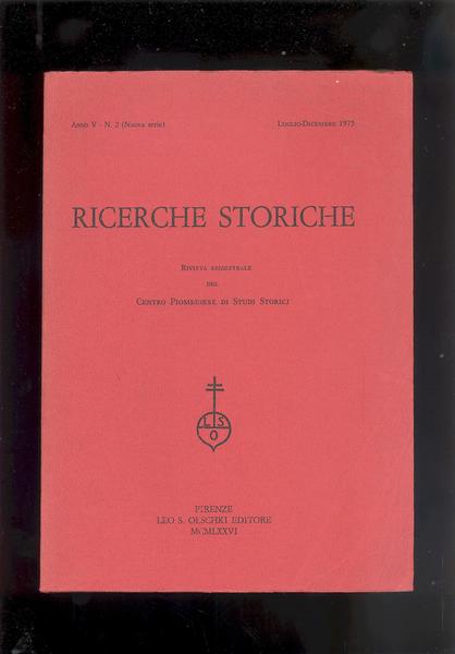 RICERCHE STORICHE