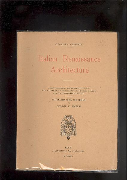 ITALIAN RENAISSANCE ARCITECTURE