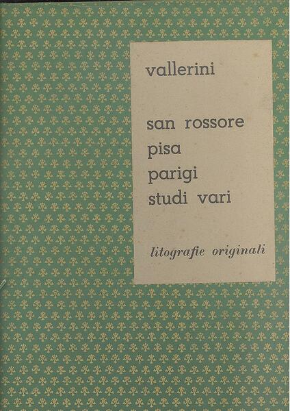 SAN ROSSORE - PISA - PARIGI - STUDI VARI