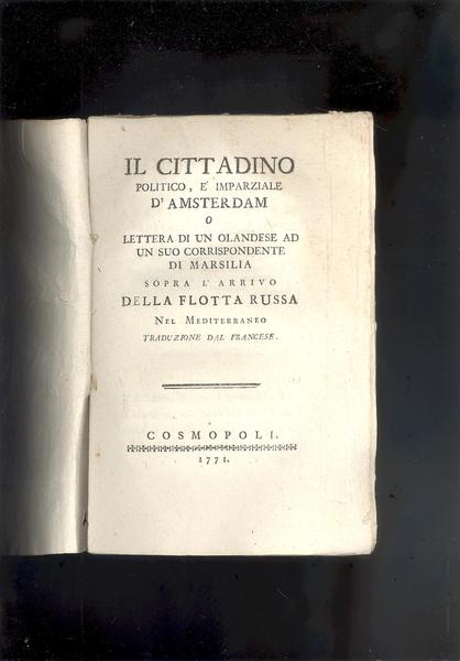 IL CITTADINO POLITICO, E' IMPARZIALE D'AMSTERDAM O LETTERA DI UN …