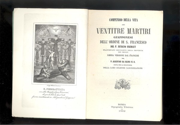 COMPENDIO DELLA VITA DEI VENTITRE MARTIRI GIAPPONESI DELL'ORDINEDI S. FRANCESCO