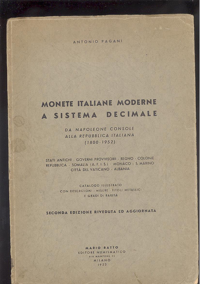 MONETE ITALIANE MODERNE A SISTEMA DECIMALE