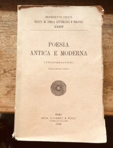 POESIA ANTICA E MODERNA. INTERPRETAZIONI