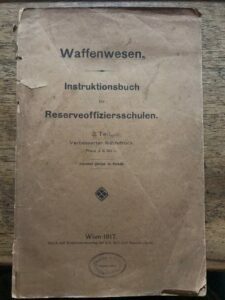 WAFFENWESEN. INSTRUKTIONSBUCH FUR RESERVEOFFIZIERSSCHULEN 3. TEIL.