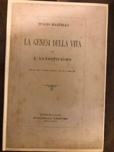 LA GENESI DELLA VITA E L’AGNOSTICISMO
