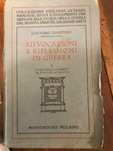 RIEVOCAZIONI E RIFLESSIONI DI GUERRA I. LA BATTAGLIA D’ARRESTO AL …