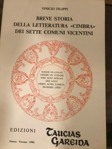 BREVE STORIA DELLA LETTERATURA CIMBRA DEI SETTE COMUNI VICENTINI