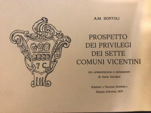 PROSPETTO DEI PRIVILEGI DEI SETTE COMUNI VICENTINI