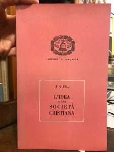 L’IDEA DI UNA SOCIETA’ CRISTIANA