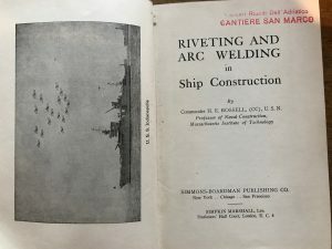 RIVETING AND ARC WELDING IN SHIP CONSTRUCTION