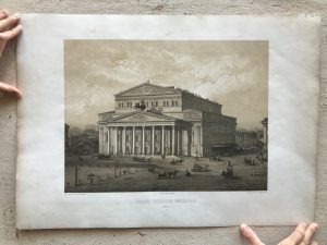 GRAND THEATRE IMPERIAL MOSCOU – BOLSHOI -BOLSOJ – LITOGRAFIA