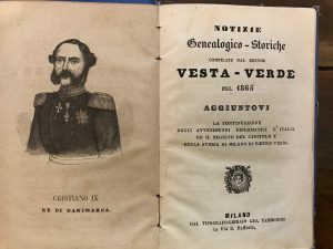 NOTIZIE GENEALOGICO STORICHE COMPILATE DAL DOTTOR VESTA VERDE PEL 1865