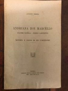 ANDRIANA ZON MARCELLO GIACOMO ZANELLA – FEDELE LAMPERTICO. NOTIZIA E …