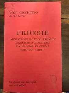 PROESIE. MINESTRONE POETICO PROSAICO LINGUISTICO DIALETTALE DA MAGNAR IN CUSINA …