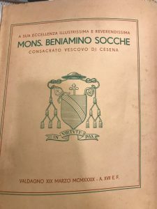 A SUA ECCELLENZA ILLUSTRISSIMA E REVERENDISSIMA MONS. BENIAMINO SOCCHE CONSACRATO …