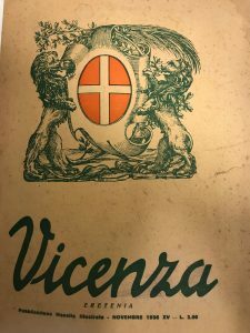 VICENZA ERETENIA. NOVEMBRE 1936