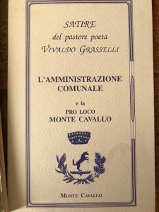 SATIRE DEL PASTORE POETA VIVALDO GRASSELLI NATO A PANTANETO