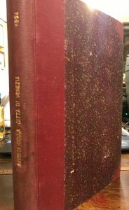 RIVISTA MENSILE DELLA CITTA’ DI VENEZIA ANNO IV 1925