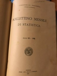 BOLLETTINO MENSILE DI STATISTICA DEL COMUNE DI VENEZIA ANNO III …