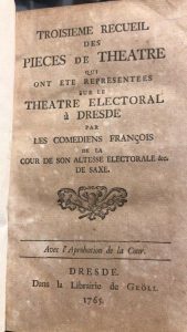 TROISIEME RECUEIL DES PIECES DE THEATRE QUI ONT ETE REPRESENTEES …