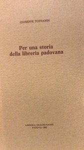 PER UNA STORIA DELLA LIBRERIA PADOVANA