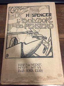 L’EVOLUZIONE DEL PENSIERO . PRIMA TRADUZIONE ITALIANA DI GUGLIELMO SALVADORI