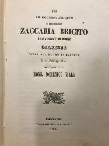 PER LE SOLENNI ESEQUIE DI MONSIGNOR ZACCARIA BRICITO ARCIVESCOVO DI …