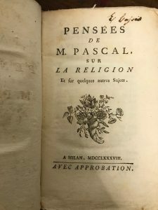 PENSEES DE M. PASCAL SUR LA RELIGION ET SUR QUELQUES …