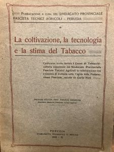 LA COLTIVAZIONE, LA TECNOLOGIA E LA STIMA DEL TABACCO