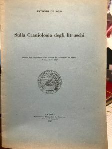SULLA CRANIOLOGIA DEGLI ETRUSCHI