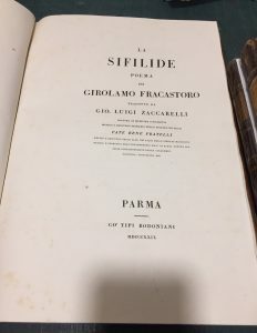 LA SIFILIDE POEMA DI GIROLAMO FRACASTORO TRADOTTO DA GIO LUIGI …