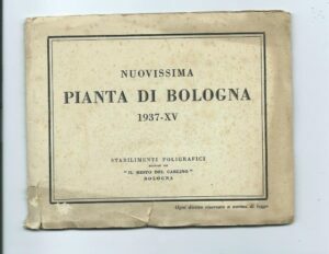 NUOVISSIMA PIANTA DI BOLOGNA – 1937-XV