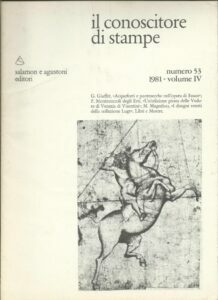IL CONOSCITORE DI STAMPE – NR 53 – 1981 – …