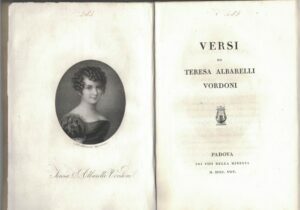 VERSI DI TERESA ALBARELLI VORDONI