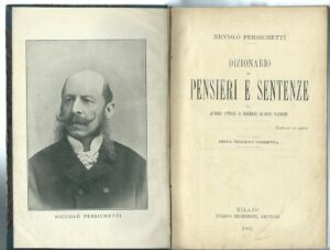 DIZIONARIO DI PENSIERI E SENTENZE DI AUTORI ANTICHI E MODERNI …