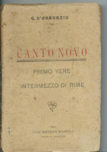 CANTO NOVO PRIMO VERE INTERMEZZO DI RIME