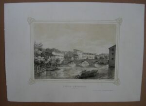 PONTE PUSTERLA IN VICENZA – MARCO MORO- LITOGRAFIA
