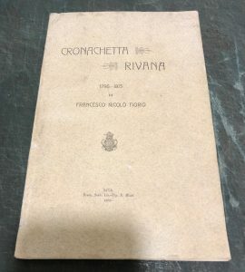 (RIVA DEL GARDA) CRONACHETTA RIVANA 1796- 1813 DI FRANCESCO NICOLO’ …