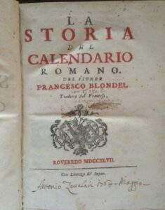 LA STORIA DEL CALENDARIO ROMANO