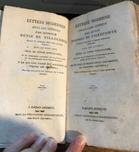 LETTERE MODERNE COLLE LORO RISPOSTE DEL SIGNOR DIONIGI DI VILLECOMTE. …