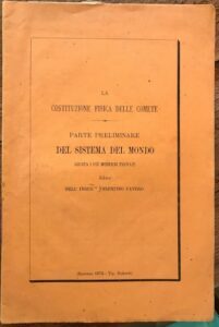 LA COSTITUZIONE FISICA DELLE COMETE