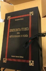 BIBLIOGRAFIA STORICA DELLA CITTA’ E PROVINCIA DI VICENZA