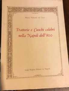 TRATTORIE E CUOCHI CELEBRI NELLA NAPOLI DELL’ 800