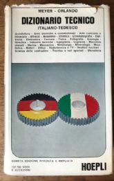 DIZIONARIO TECNICO ITALIANO-TEDESCO